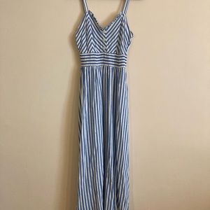 NWT ZARA STRIPED MAXI DRESS